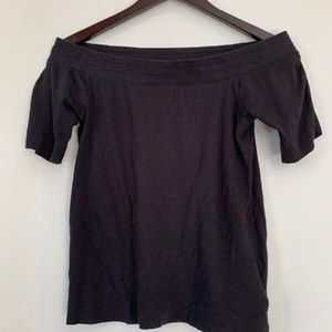 Splendid Off the Shoulder Cotton Shirt XS